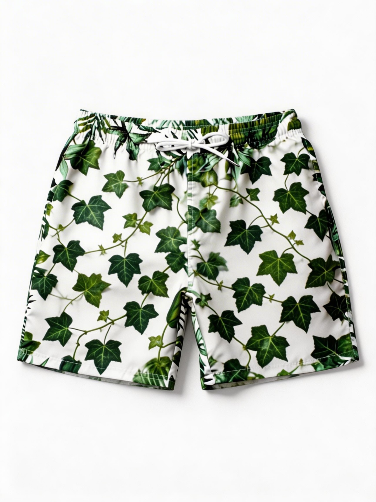 RTX Tropical Leaf Print Swim Trunks