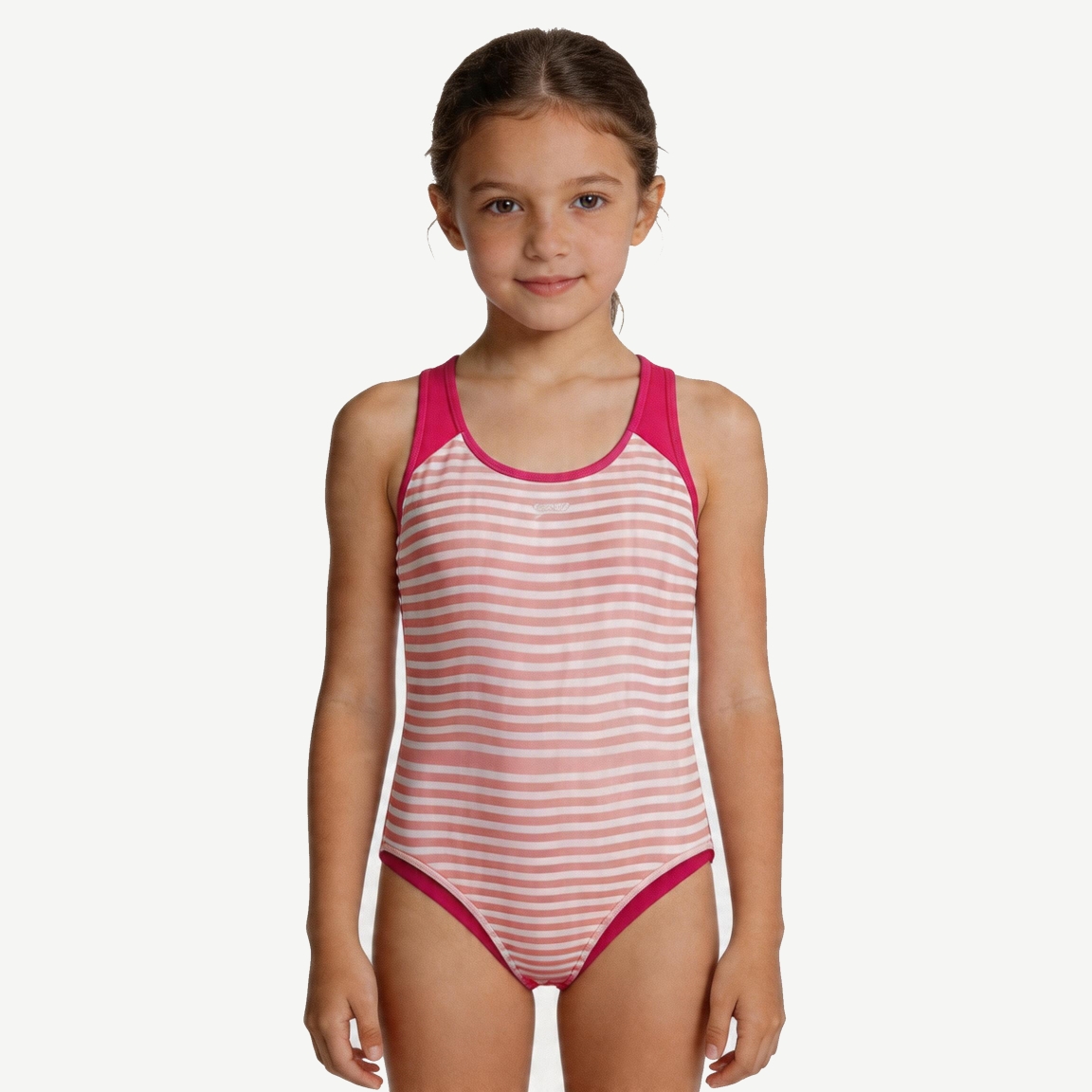 RTX Kids Candy Stripe Girls One-Piece Swimsuit