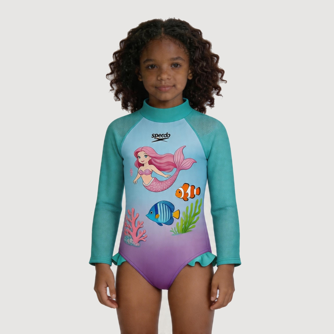 RTX Kids Mermaid Magic Long Sleeve Swimsuit